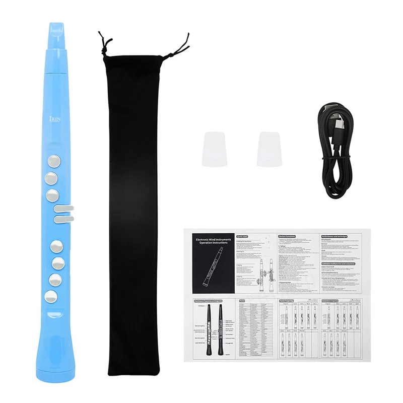 IRIN S58 Electric Saxophone Flute Double Fingering Technique Electronic Flute 99 Tones Saxophone Wind