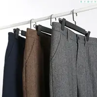 2024 Autumn Winter Large Size Men Dress Pants Woolen Warm Business Formal Social Suit Pants Casual Slim Fit Men's Trousers F205 1