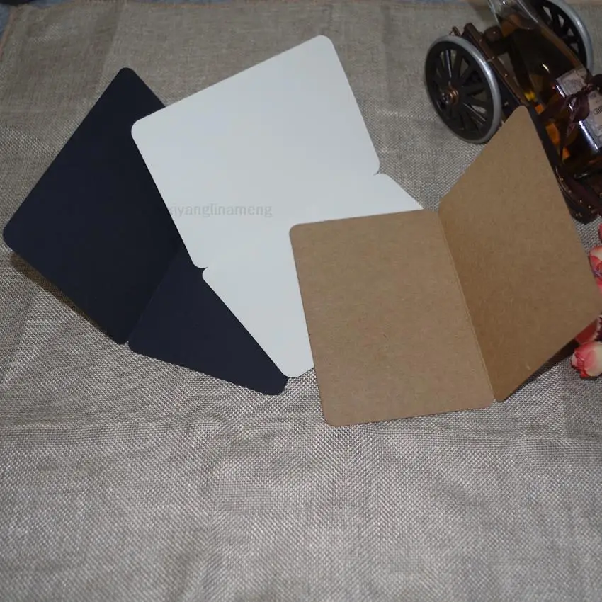 

50pcs in/ A6 size 10x15cm/20x15cm foldable colorful paper,nostalgic retro style, DIY word card, Creative memorial greeting cards