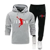 2024 Fall Winter Men's Tracksuit Hoodie Pants 2Pcs Sets Suit Leisure Sweatshirts Sweatpants Fashion Trends Brand Clothing S-3XL 5