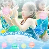 1-60Pcs Reusable Silicone Water Ball Reusable Water Balloons Pool Games Pool Toys Inflatable Pool Toys Water Game 3