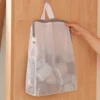 1pc Honeycomb Mesh Laundry Bag with Zipper - Wall-Mounted, Multi-Functional Clothes Storage Organizer for Bedroom & Bathroom 1