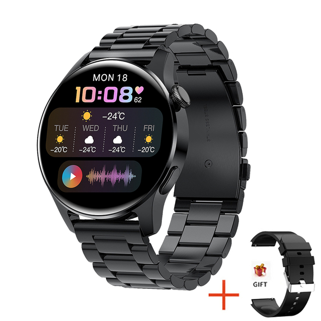New For HUAWEI Smart Watch Men Waterproof Sport Fitness Tracker Weather Display Bluetooth Call Smartwatch For Android IOS