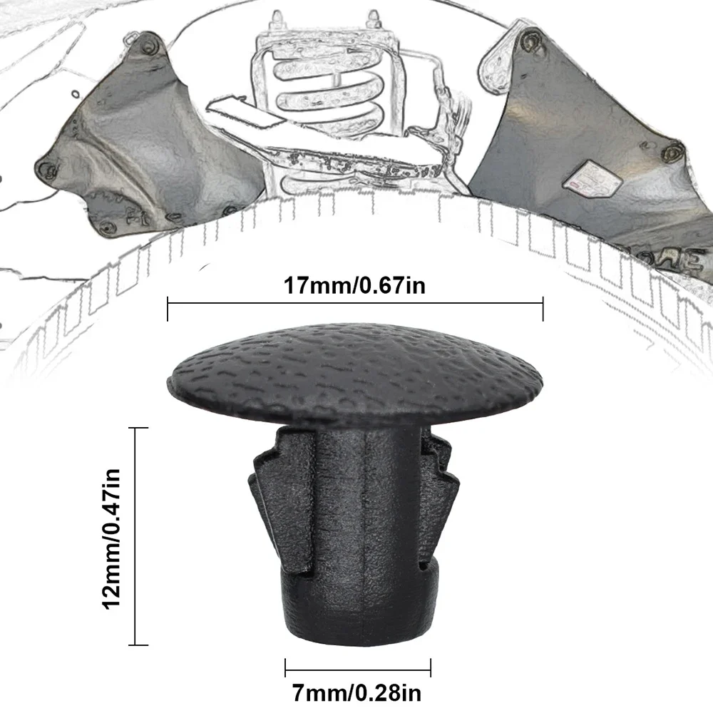 Splash Guard Clip Fender Liner Apron 10Pcs for Toyota