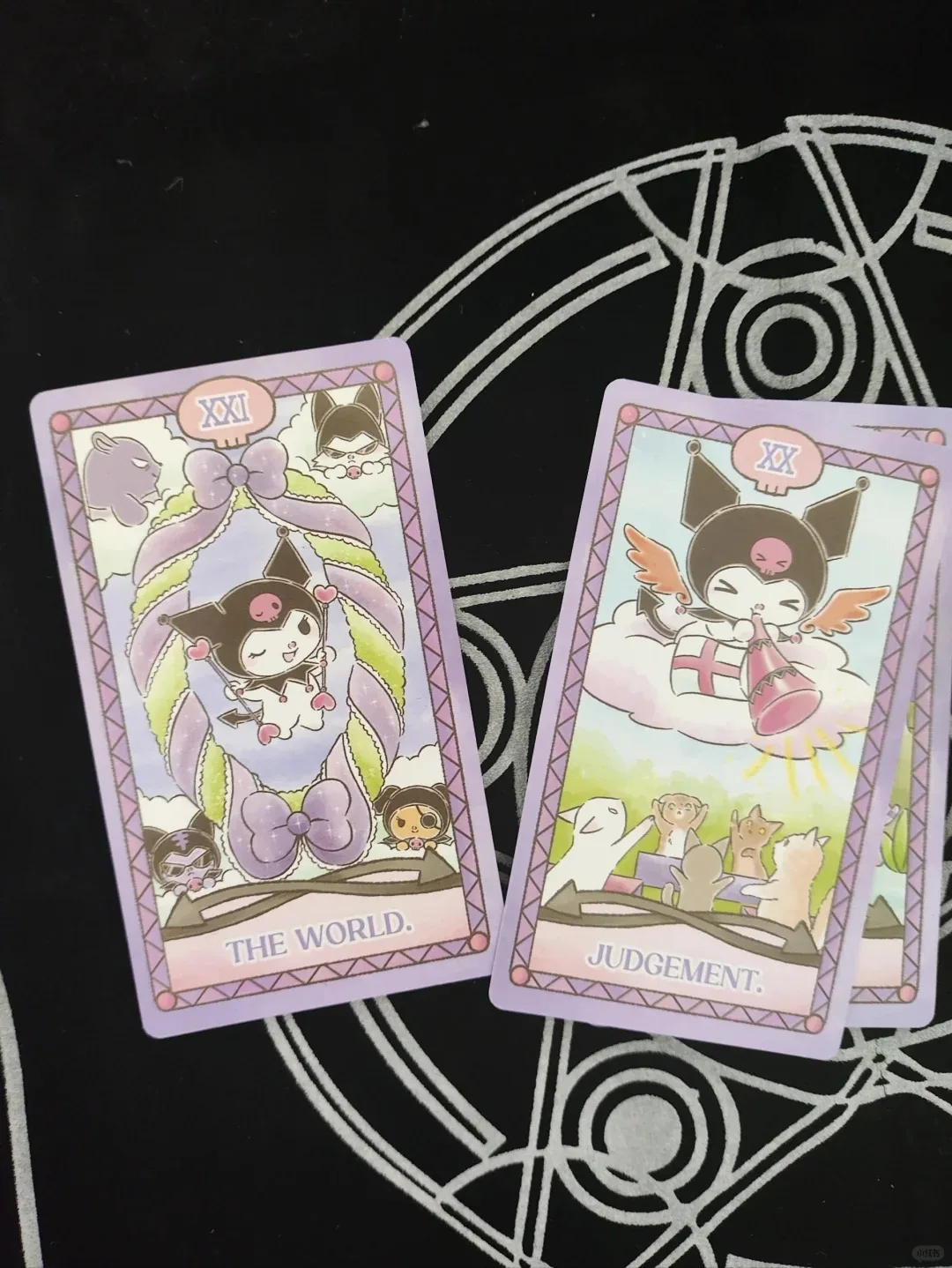Tarot Kuromi Cinnamoroll Melody Cards Divination Star sign Hello Kitty Sanrio Melody 78 Cards Board Game Deck Oracle Card Party 3