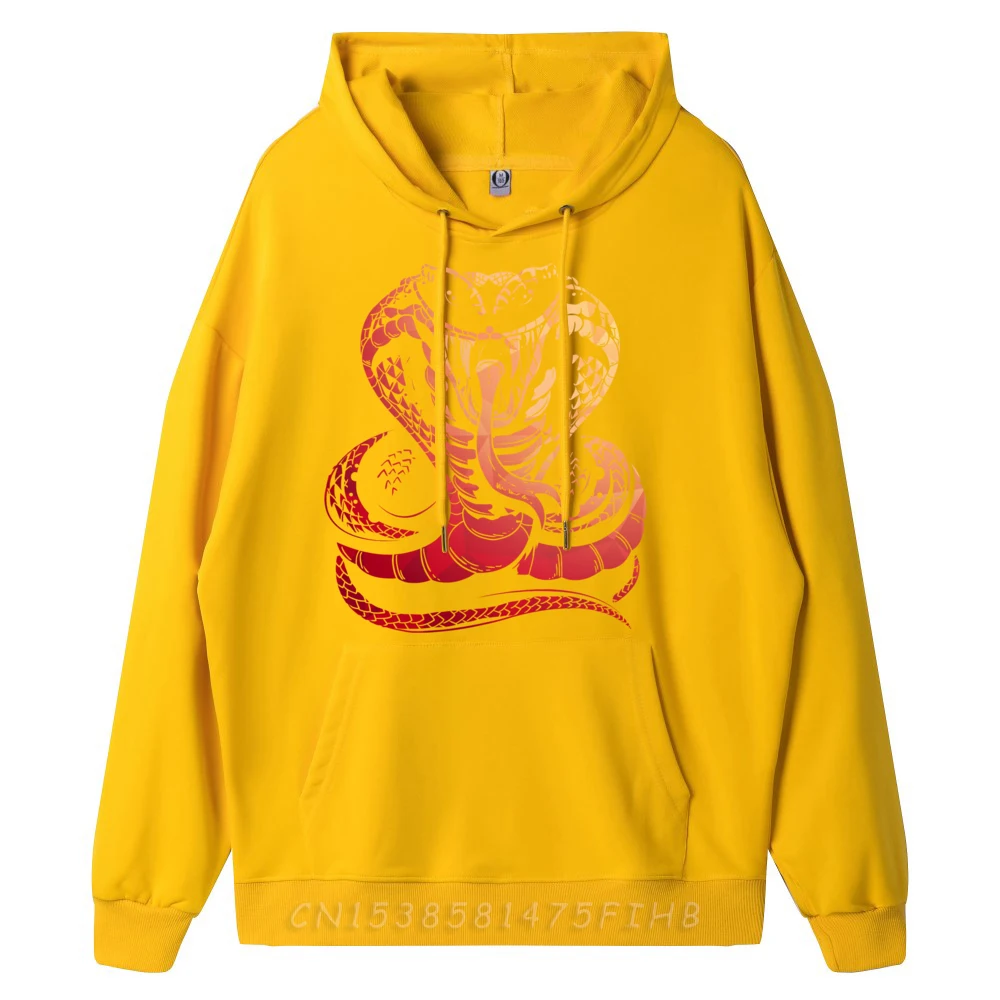 Normal Cobra Snake Zoo Reptile Venom Hoodies Funky Mother Day long Sleeve O-Neck Hoodies Mans Street Hoodies  Cobra Snake Zoo Reptile Venom Snake huangse