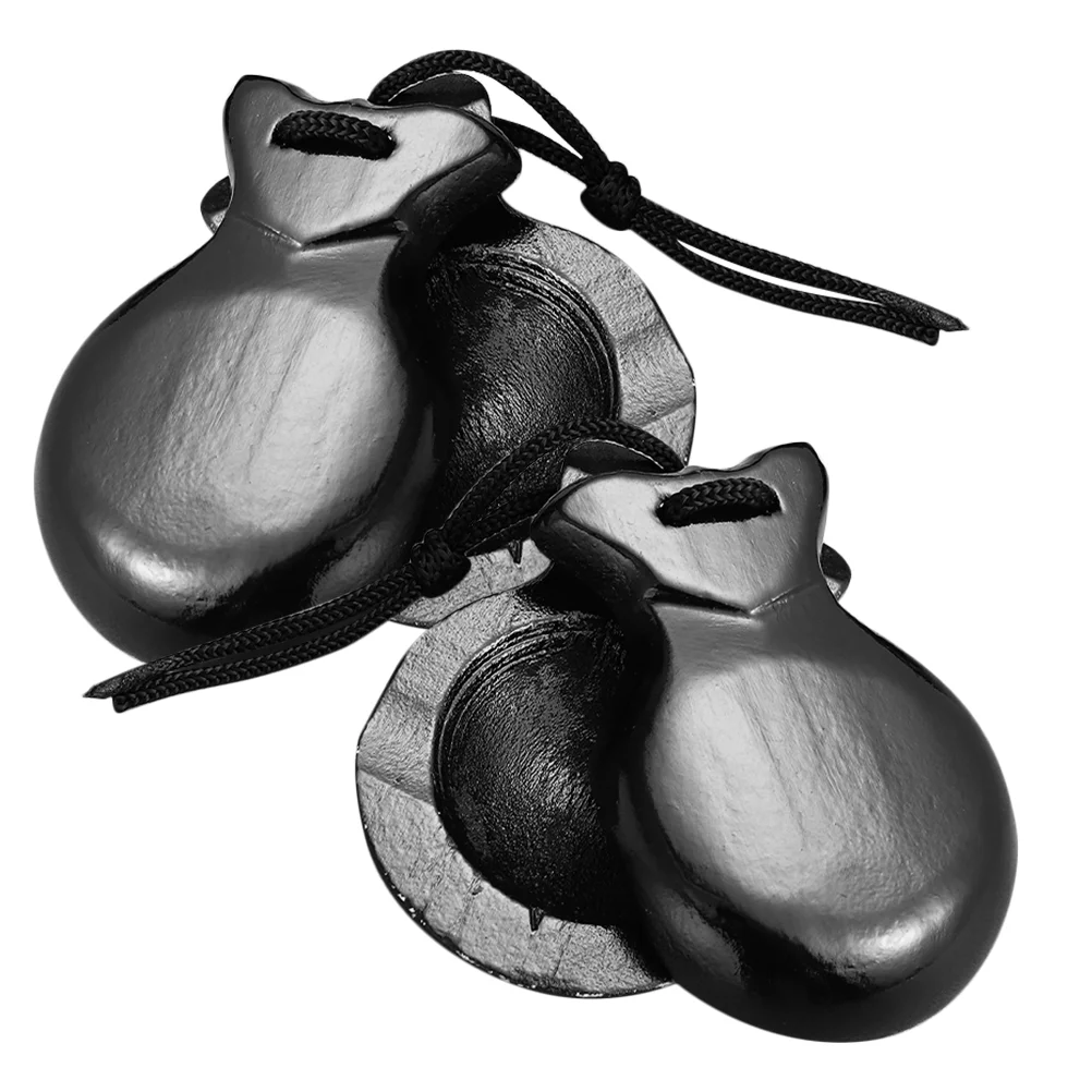 

Wooden Finger Castanets Spanish Clapper Pear Musical Percussion Instruments Adults Rhythm Castanets