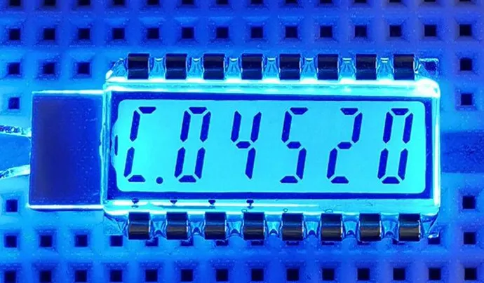 【Storewide Sale】 16PIN TN Positive 6-Digits Segment LCD Panel 3.3V White/ /Blue Backlight.