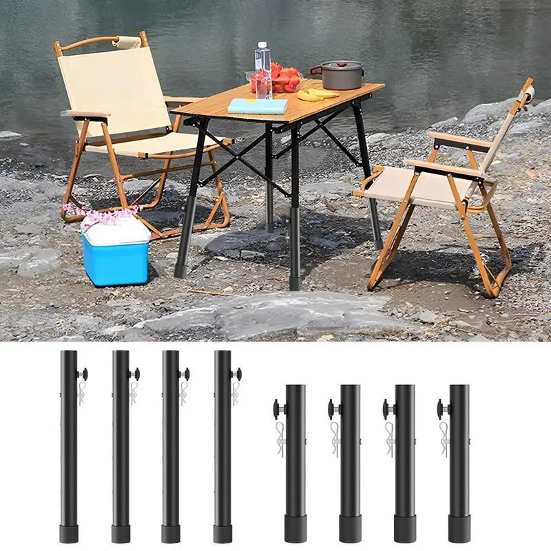 Folding Invisibility Table Legs Steel Leg Extender Laptop Coffee Sofa Support DIY Chairs Furniture Hardware 4pcs