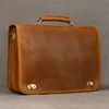 Customize Genuine Leather Laptop Bag Business Travel Briefcase Shoulder Bag Dual Use Men Leather Bags For Office Work Tote Bag 1