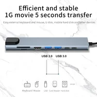 Usb 8In1 7in2 7in1 3in1 11in 1 Type C  To 4k HdTV Hub Adapter Sd Tf Rj45 Card Reader Pd Fast Charge For Macbook laptop Computer - Image 5