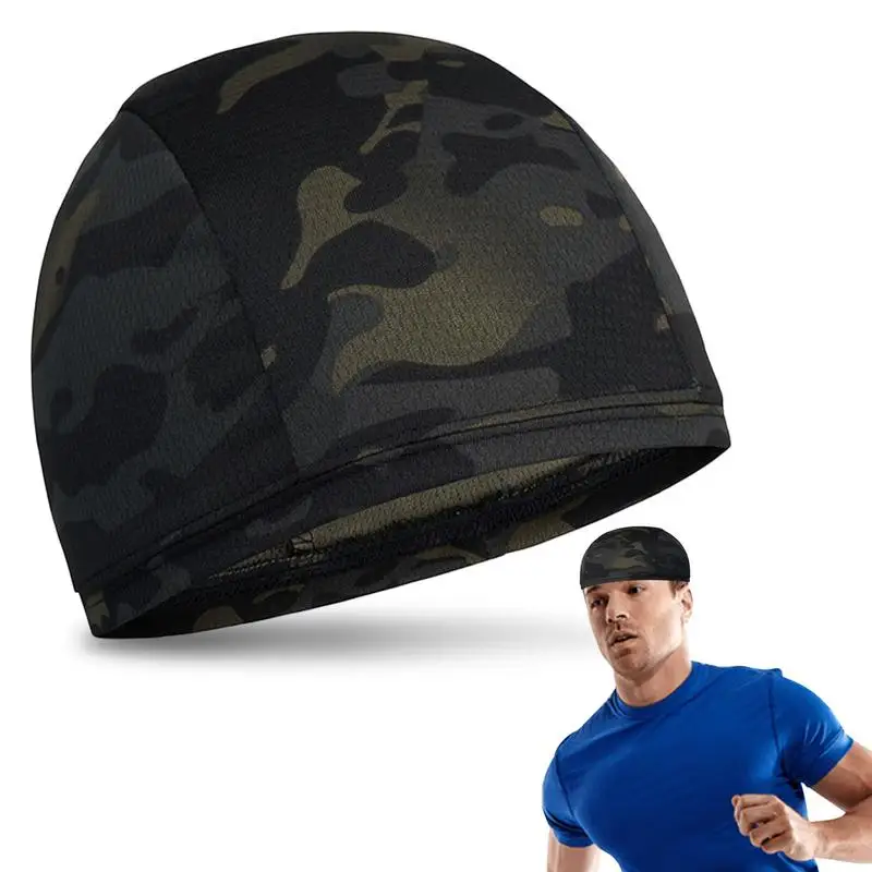 Cooling Skull Caps Breathable Summer Cycling Caps Ice Fabric Anti-UV Bicycle Head Scarf Helmet Liner Sports Fishing Running Hat 2