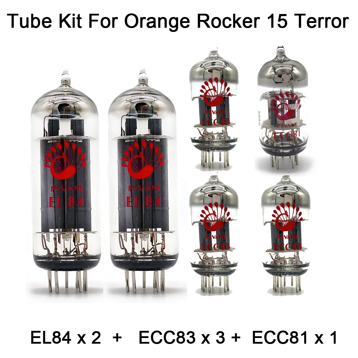 

Valve Tube Kit For Orange Rocker 15 Terror PSVANE 2PCS EL84 3PCS ECC83 1PC ECC81 Power Tube Vacuum Tube Audio Guitar AMP Cabinet