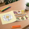 BOLD & EASY CUTE STUFF Coloring Book for Adults Cartoon Designs Fashion Style Simple Stress Relief Graffiti Painting Drawing 2