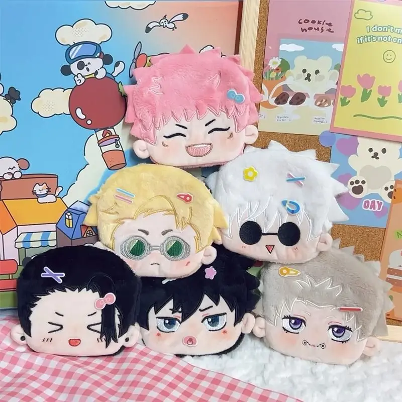 

Jujutsu Kaisen Satoru Gojo Getou Suguru Nanami Kento Plush Coin Purse Anime Cute Cartoon Makeup Storage Bag Kawaii Cotton Doll