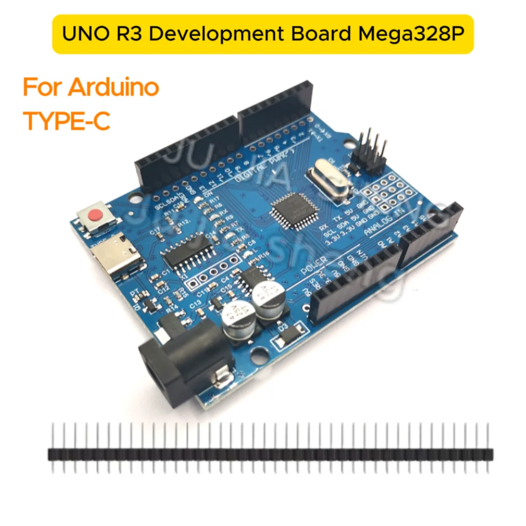 UNO R3 MEGA328P UNO R3 Entwicklungsboard + USB-Kabel ATMEGA328P-AU Typ-C Für Arduino