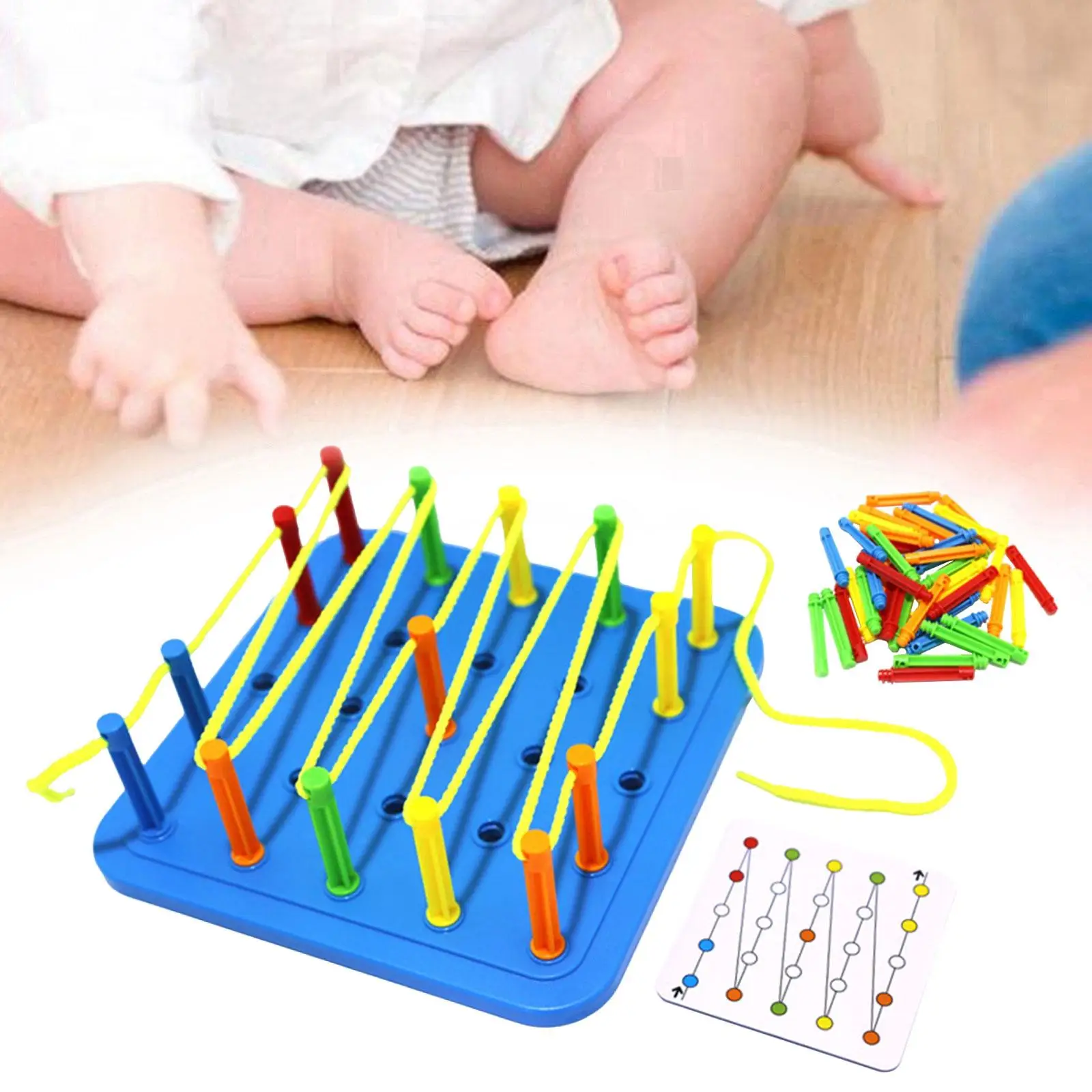 

Kids Threading Toy Creative Learning Pattern Threading Rope Game for Children Birthday Gift Kids Boy and Girls Age 3 4 5 Years