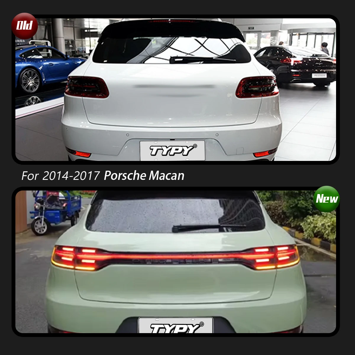 TYPY Upgrade Modified Dynamic Turn Signal Brake Taillight Assembly Car Tail Lamp For Porsche Macan Through Taillights 2014-2017 - Image 2