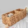 Handmade Woven Three Compartment Storage Basket Desktop Storage Basket Storage Basket Gourd Grass Rattan Woven Storage Basket 3