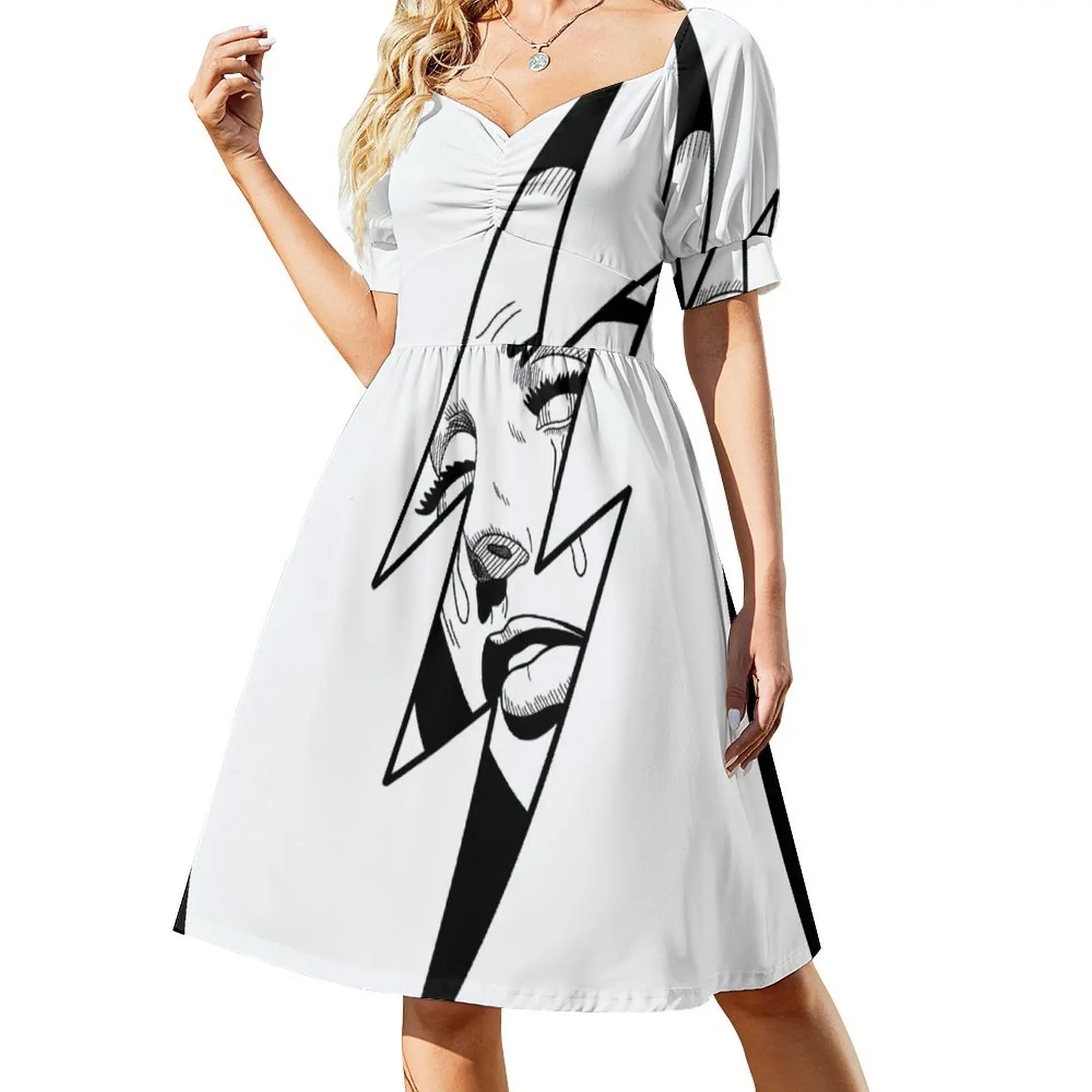 

Crying Lightning. Sleeveless Dress Women's summer long dress chic and elegant evening dress