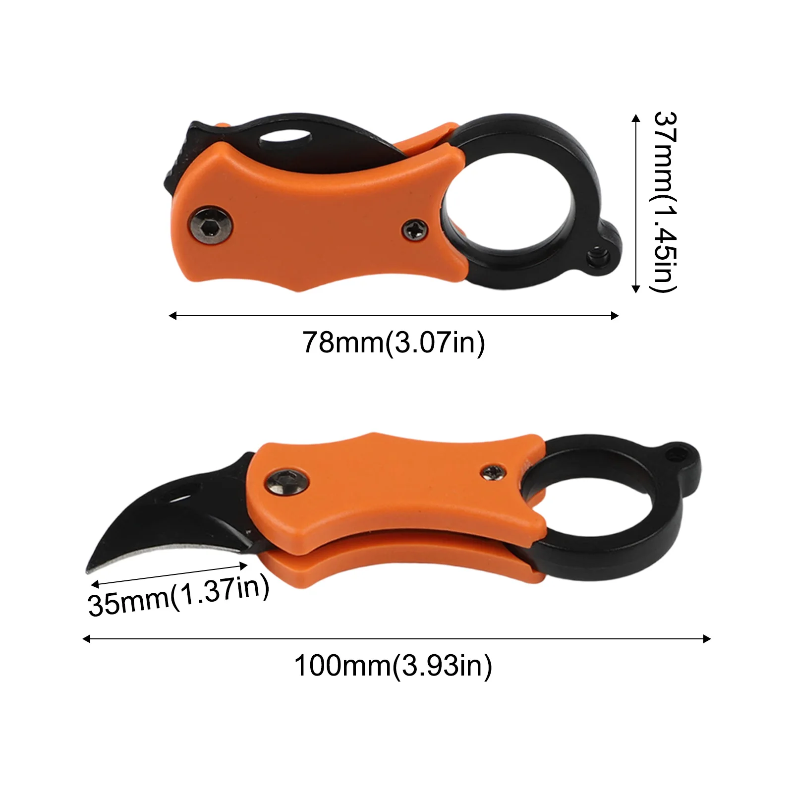 1pc Portable Small Pocket Cutter Carabiner Cutter Box Cutter Keychain Folding Mini Cutter Unboxing Tools
