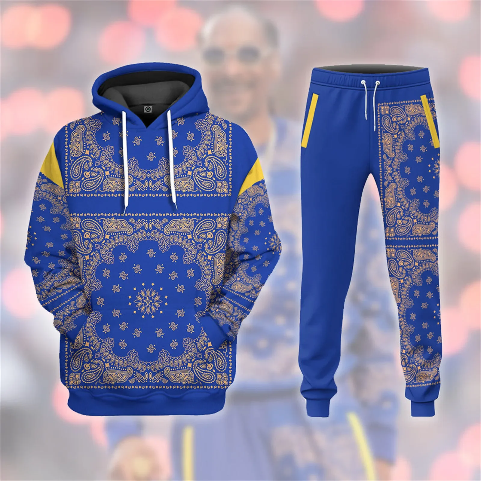 HX Royal Blue Clothing Retro Tattoos Anime Art Print T-shirts Sweatshirts Hoodie Pants Male Female Cosplay Costumes Dropshipping 3