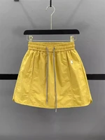 White Workwear  Skirt Women's Summer Thin Elastic High Waist Slim A-Line Casual Sports ort Skirt Anti-Aging