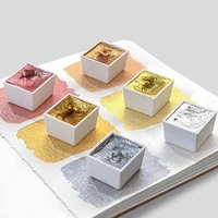 Pearlescent Solid Watercolor Pigment Set Gold and Silver Powder Mineral Pearl Pigment Art Watercolor Painting Nail Decoration 1