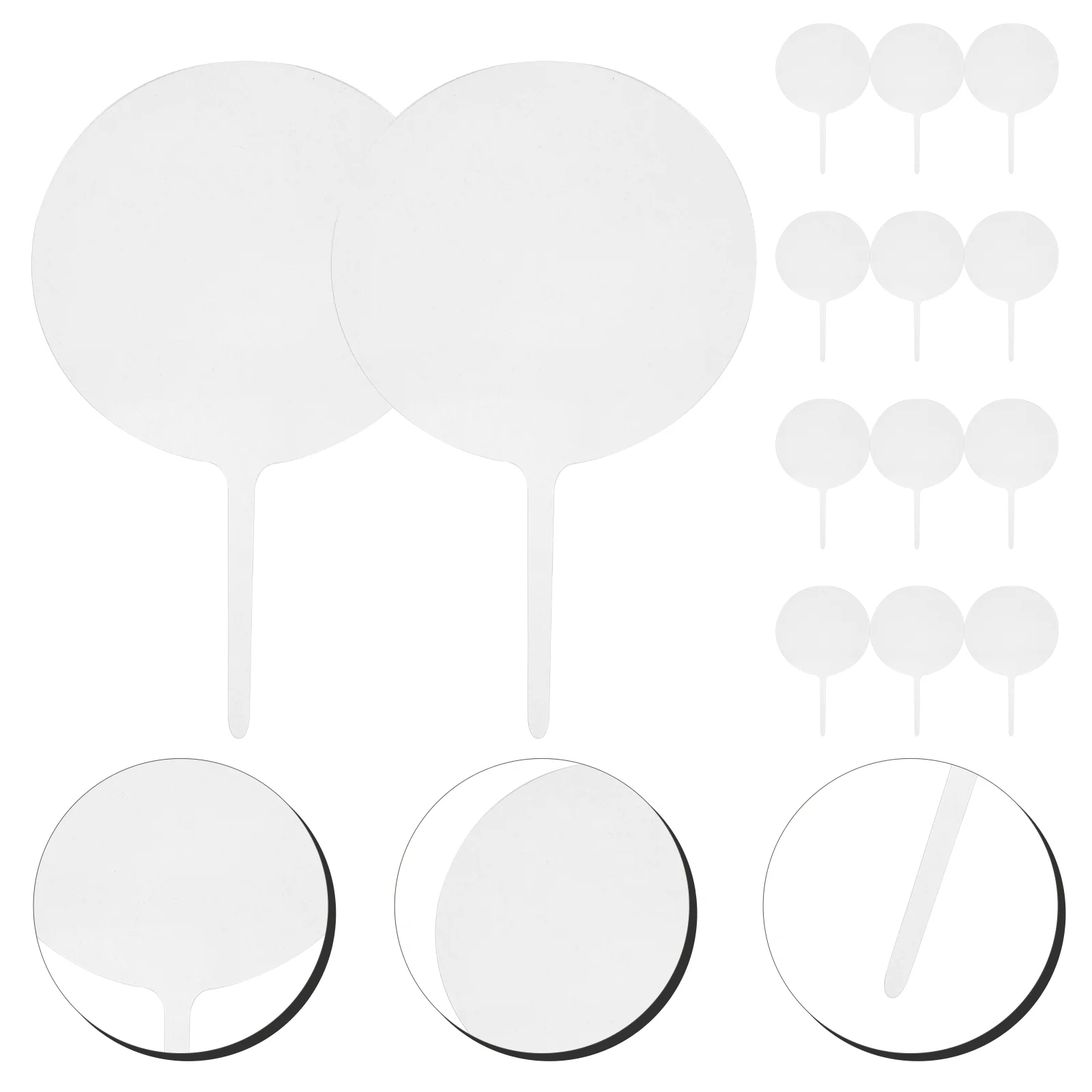 

15 Pcs Blank Cake Decoration Photo Booth Props Birthday Decorations Supplies Label Party