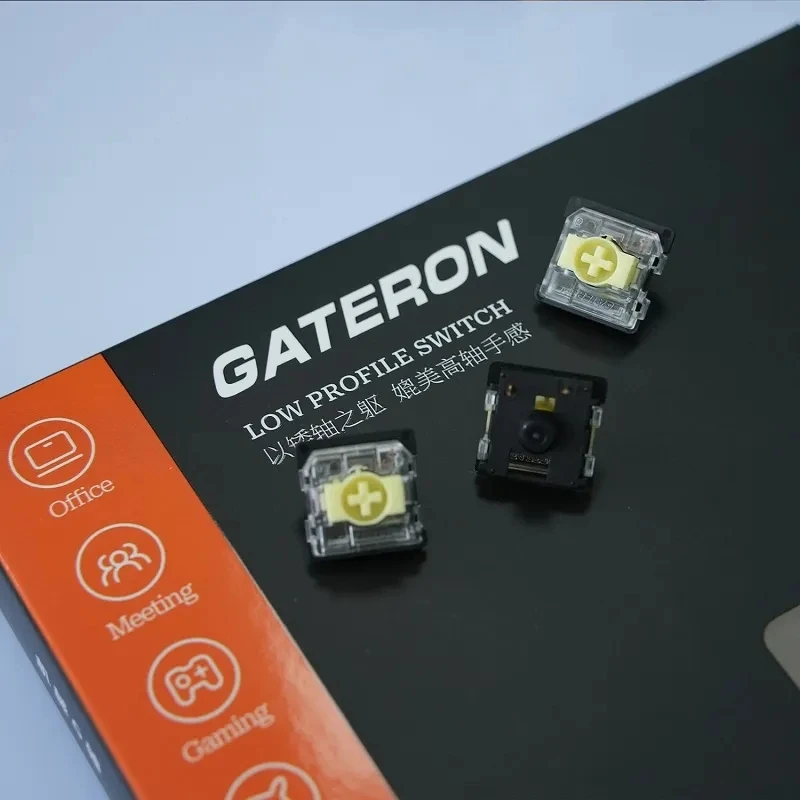 Gateron-rgb Teclado Mecânico Rgb Personalizado Low Profile 2.0 Banana Switch Pin Hot Swap Gaming Keyboard Faça Você Mesmo Pin - Imagem 2