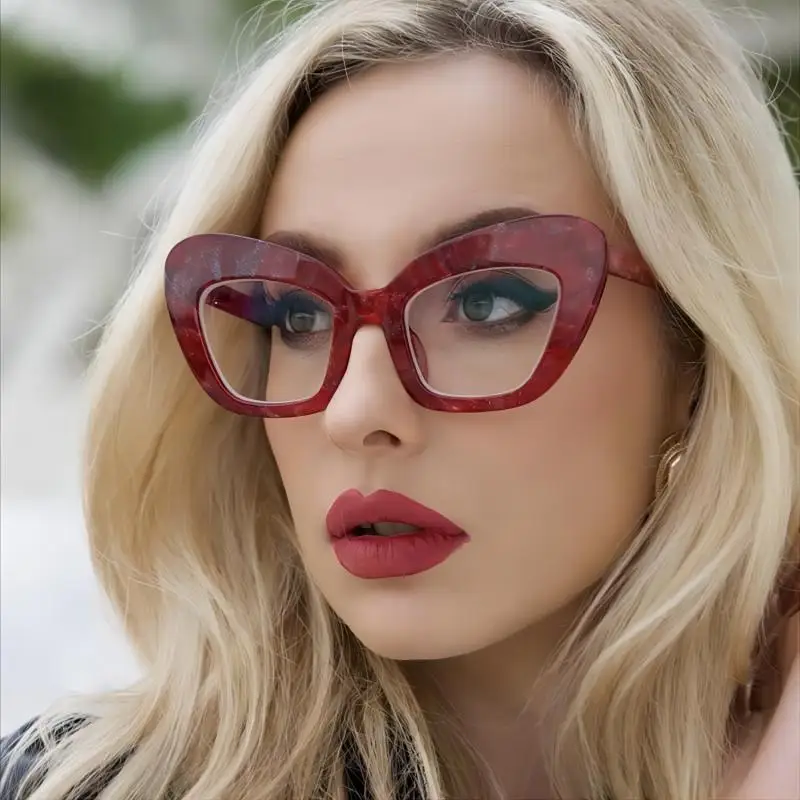 

Anti-blue light large frame cat-eye glasses new simple glasses frame Hundreds of fashionable glasses frame Street beat fashion
