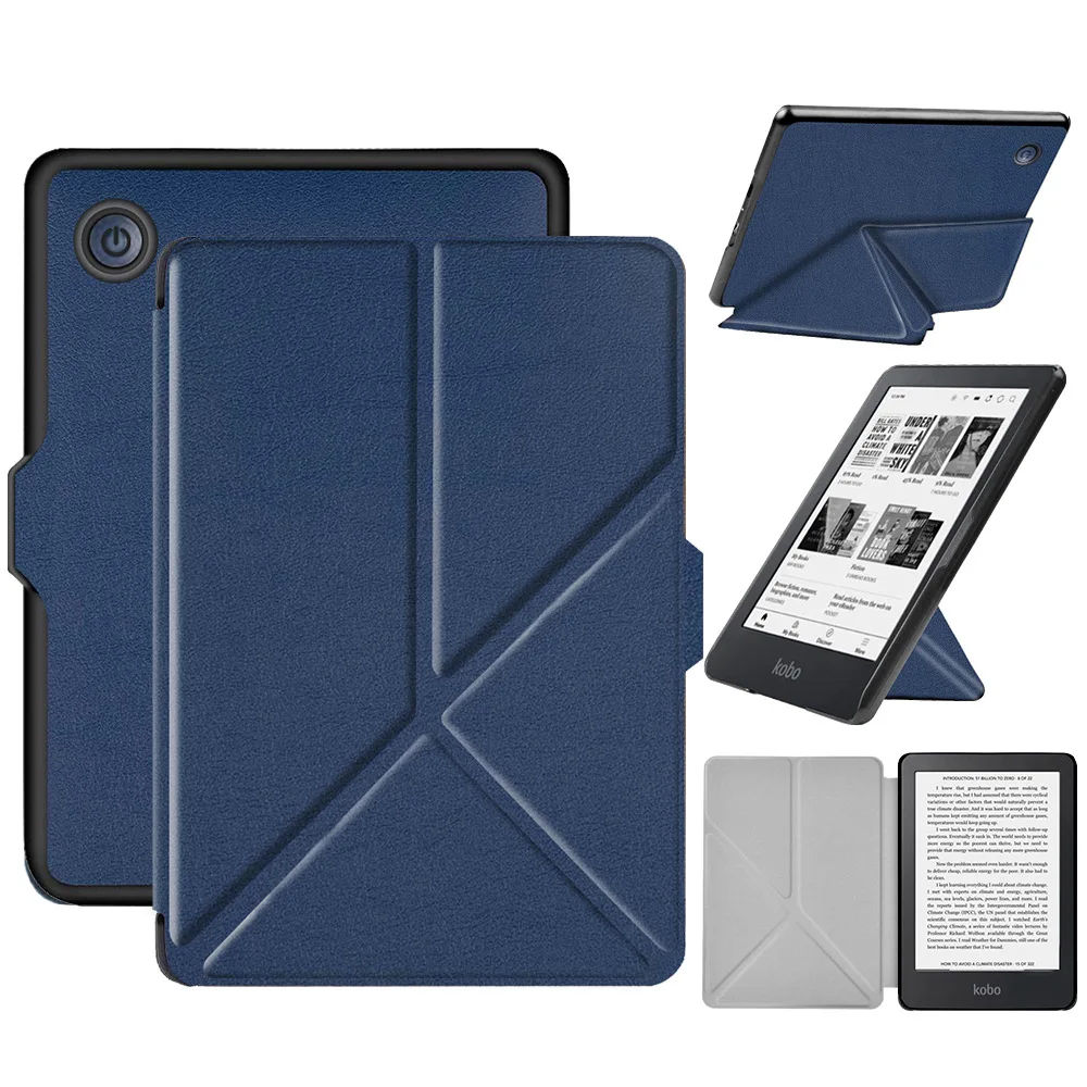 Smart Cover Per Kobo Clara 2E 2022 Custodia 6 "Flip Fold Stand Funda In Pelle Per Kobo Clara 2E Custodia Auto Sleep/Wake Custodia Protettiva