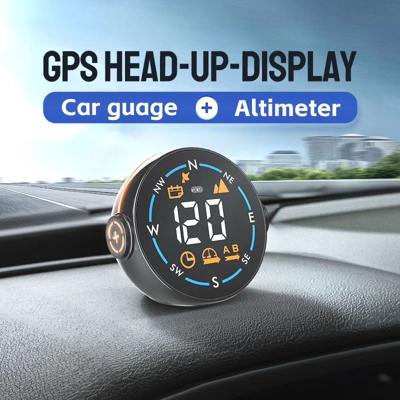 Digitales Head-Up-Display Auto - Solar GPS Tacho Mit Kompass