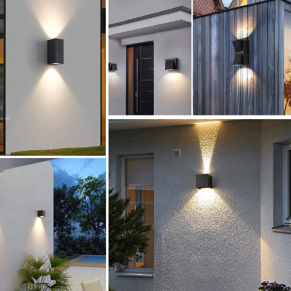PIR Sensor LED Wall Light Outdoor Waterproof AC85-265V Outdoor LED Spotlight Wall Lamp Indoor For Porch Garden Bedroom Balcony 5