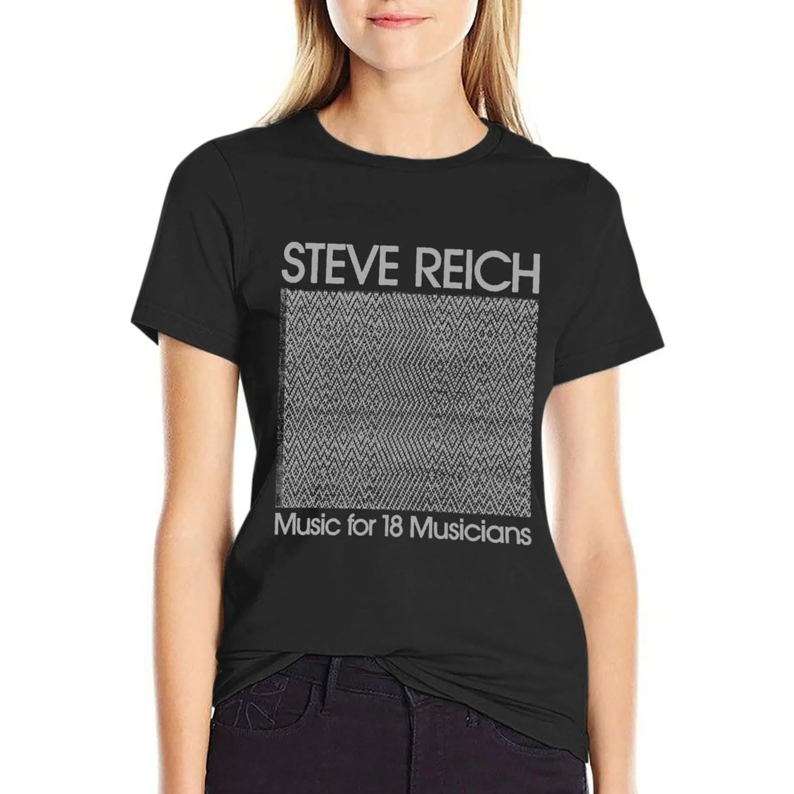 

Steve Reich _Music For 18 Musicians_ T-shirt shirts graphic tees kawaii clothes Women tops