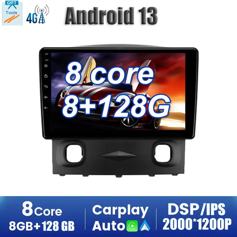 

For Ford Escape 2007 - 2012 Android Auto Wireless Carplay Screen Apple Car Play Multimedia 2 Din Rear View Camera Monitor
