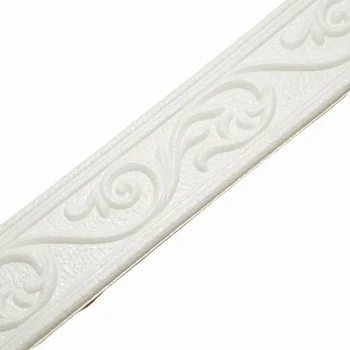 Adesivo 3D per Parete, Linea Decorativa Autoadesiva, Carta da Parati per Battiscopa, Bordo Impermeabile per Decorazione Domestica