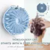 Antimicrobial Silicone Body Scrubber,Exfoliating Body Wash Scrubbers for Sensitive Skin,Shower Body Brush,Gentle Massage 6