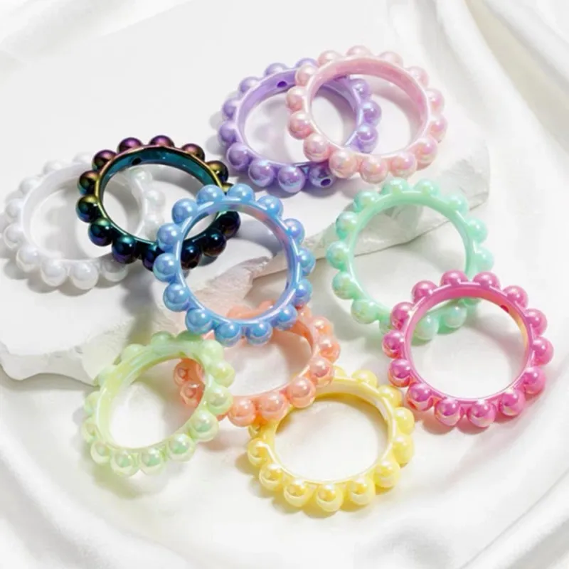 10 Pz Nuovo Acrilico Tinta Unita Mapei Uv Antigraffio Melone Amaro Anello Ab Colore Mapei Copricapo Da Donna Accessori Gioielli Fai Da Te