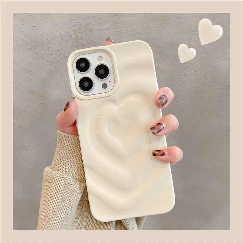 thumbnail image 1 of Funda de teléfono con diseño de corazón brillante para iPhone 16, 15, 14, 13, 12, 11 Pro Max, bonita y lujosa funda trasera de silicona suave a prueba de golpes, 1 of 5