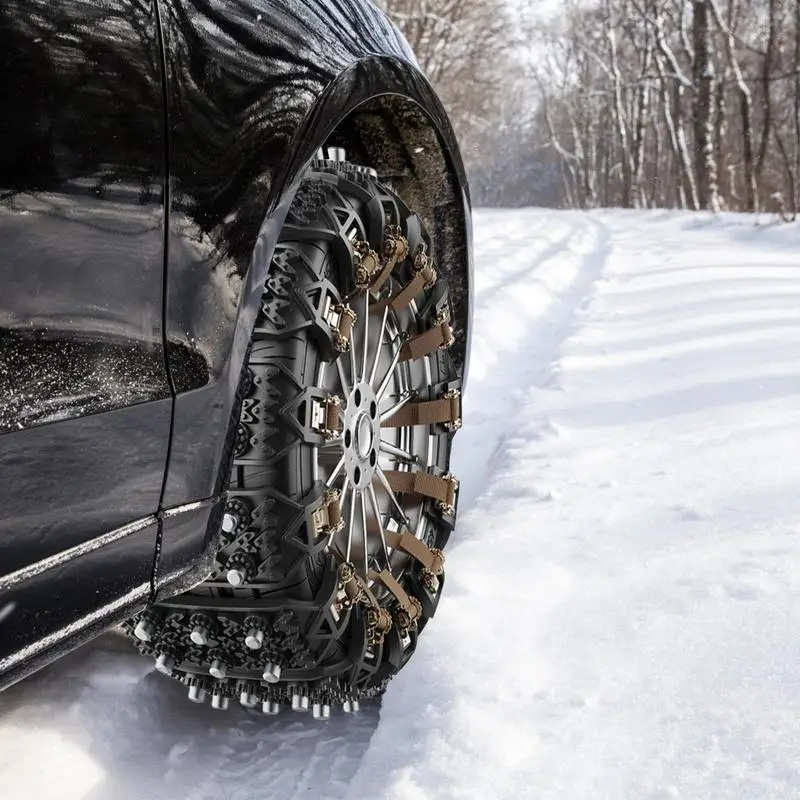 Universal Anti-Slip Car Wheel Chains Off Road Snow Chain Car Tire Chains For Travel Climbing Tires For Cars Spikes Tires