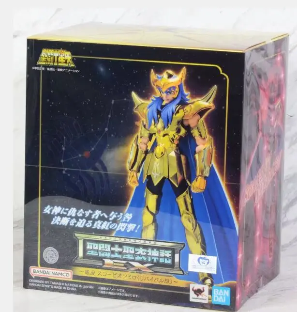 

Original Bandai Saint Seiya Myth Cloth Scorpio Milo Ex Revival Verion Gold Action Figures Toys Collection Model Gift Figura