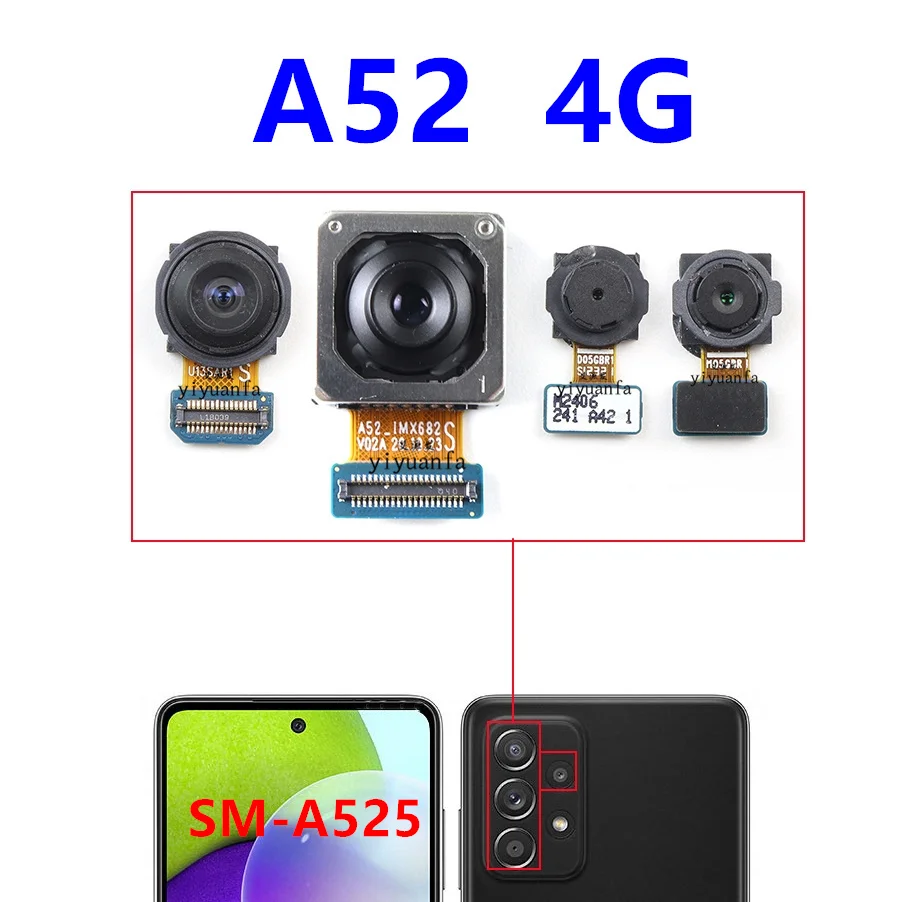 Front Back Camera For Samsung Galaxy A52 A525 A526 A528 Rear
