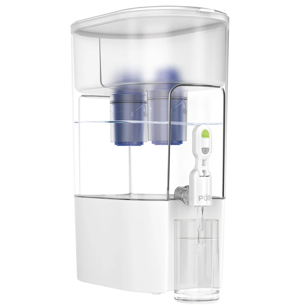 

44 Cup Extra Large Dispenser Filtration System with 2 Filters, PDI4000Z, White/Blue