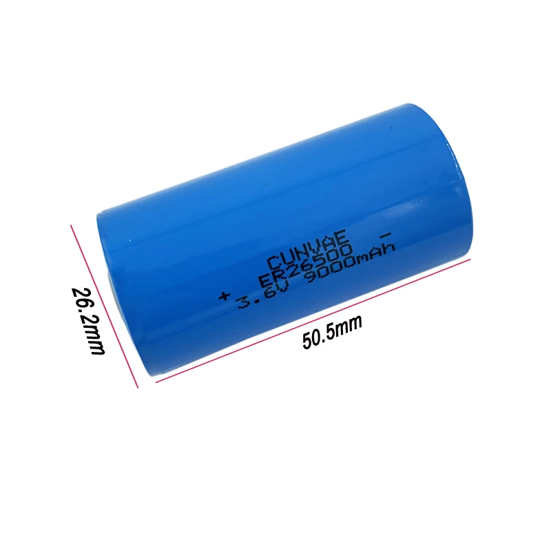 EEMB-Lot de 2 batteries lithium 3.6V, ER26500, taille C, avec broche FT,  9000mAh, pour GPS, capteur de compteur d'eau/gaz