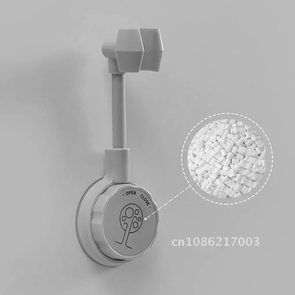 

Adjustable Shower Head Holder Universal Bathroom Bracket Suction Cup Shower Holder Nozzle Base Stand Punch-Free 360°Rotation 1pc