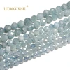 100% Natural Stone Faceted AAA+Aquamarine Blue Round Gemstone Loose Beads For Jewelry Making  DIY Bracelet Necklace 6/8/10MM 4