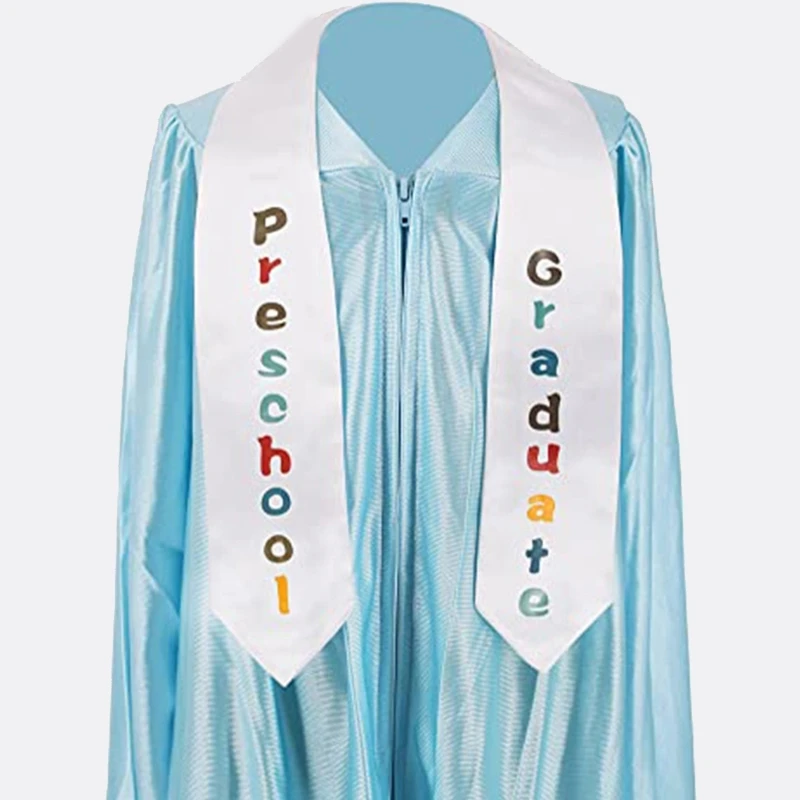 140cm/180cm Grad Season Preschool Kids Graduation Stole Sash for Academic Commencements Etiquettes Belts Party Decors DXAA