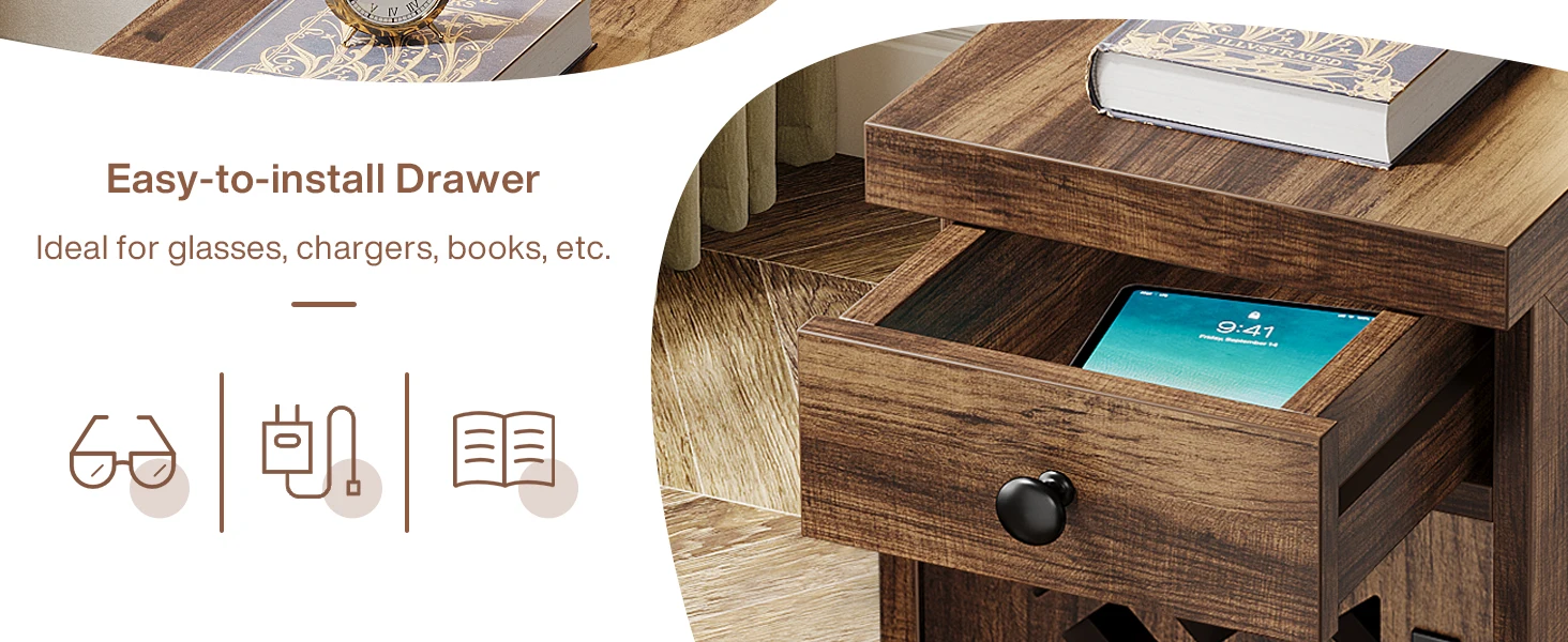 end table with storage