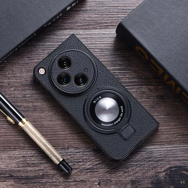 Oneplus Custodia Aperta Per Oneplus Open Business Lychee Pattern Supporto Magnetico Custodia Rigida Per Cellulare Oneplus Open